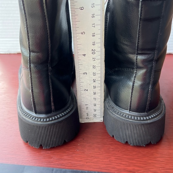 Black Lace-Up Ankle Boots - Picture 3 of 4